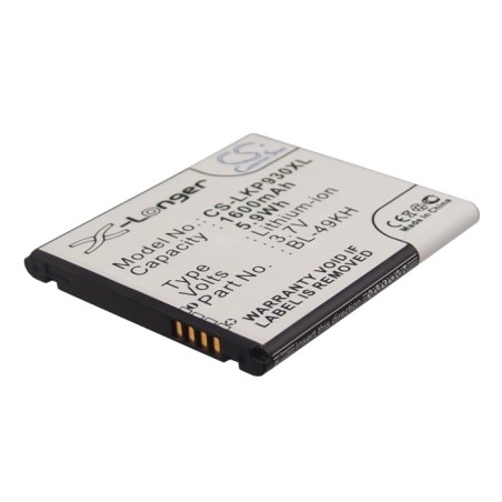 Batterie pour Verizon VS920 (1600 mAh/5.92 Wh, 3.7 V)