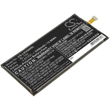 Batterie pour LG ThinQ 5G (3350 mAh/12.96 Wh, 3.87 V)