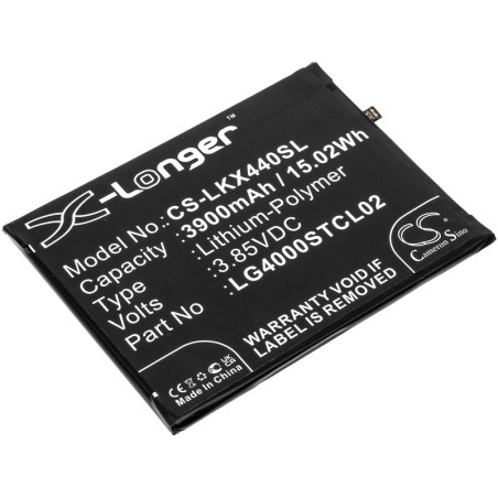 Batterie pour LG X440IM (3900 mAh/15.02 Wh, 3.85 V)
