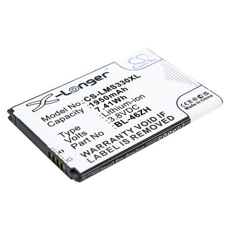 Batterie pour LG EAC63079701 (1950 mAh/7.41 Wh, 3.8 V)