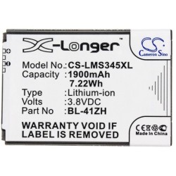 Batterie pour LG Tribute Duo (1900 mAh/7.22 Wh, 3.8 V)