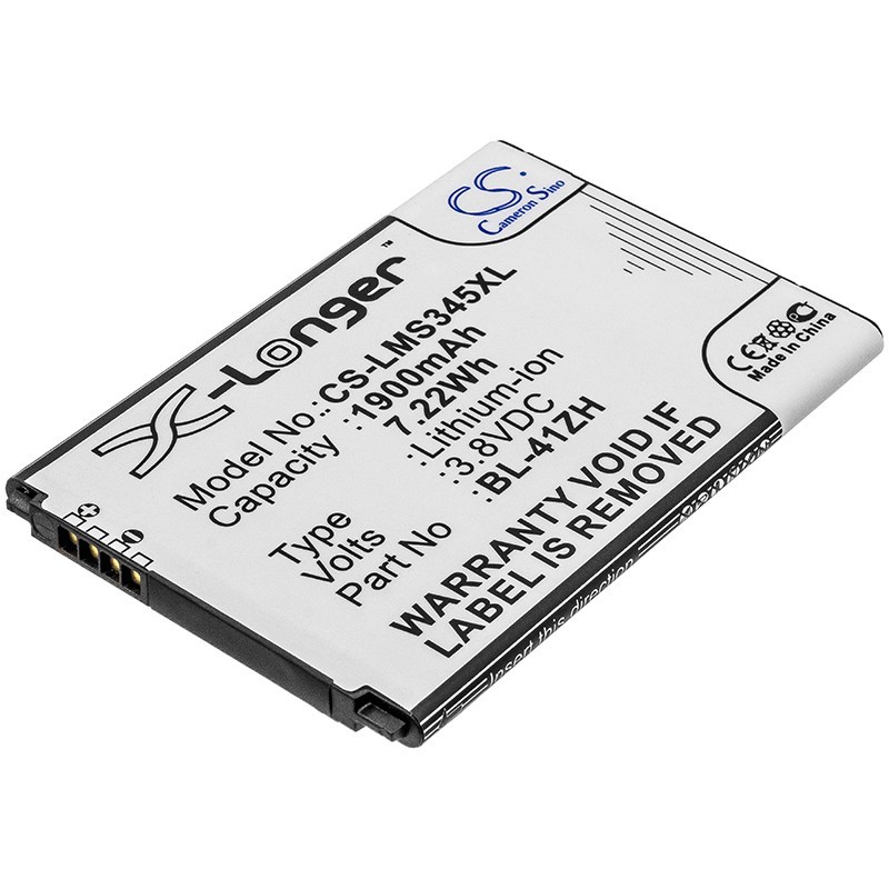 Batterie pour LG H326TV (1900 mAh/7.22 Wh, 3.8 V)