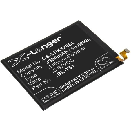 Batterie pour LG EAC64788701 (3900 mAh/15.09 Wh, 3.87 V)