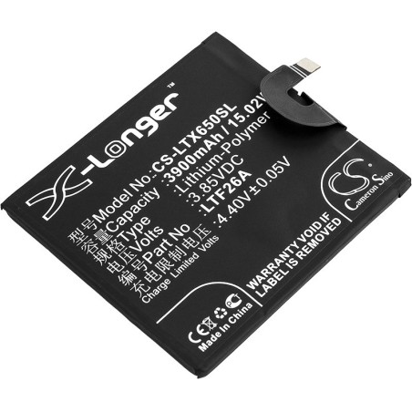 Batterie pour LeTV LEX651 (3900 mAh/15.02 Wh, 3.85 V)