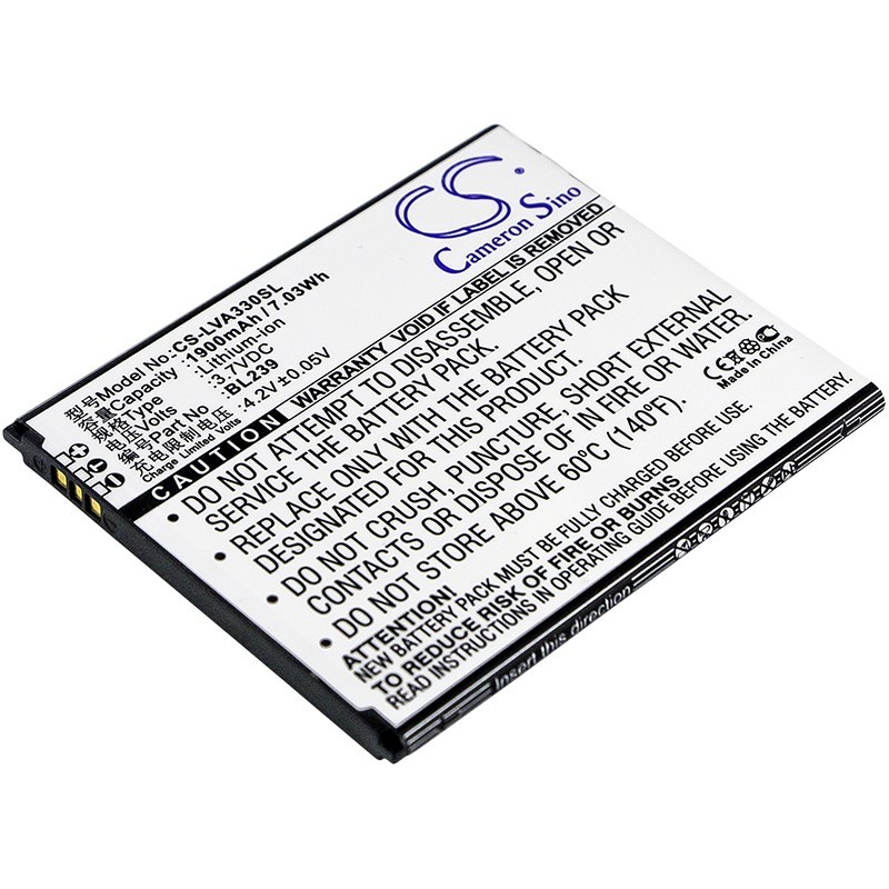 Batterie pour Lenovo A330E (1900 mAh/7.03 Wh, 3.7 V)