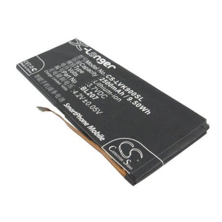 Batterie pour Lenovo BL207 (2500 mAh/9.25 Wh, 3.7 V)