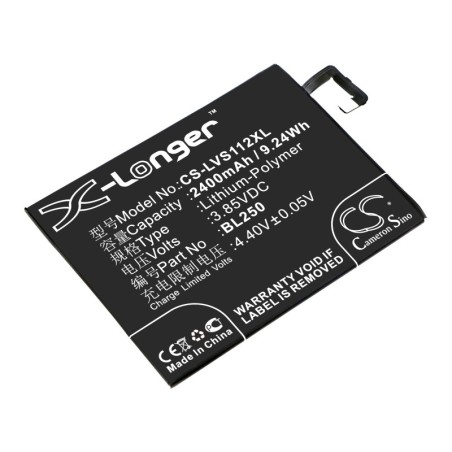 Batterie pour Lenovo BL250 (2400 mAh/9.24 Wh, 3.85 V)