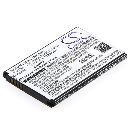Batterie pour LG K100 (1700 mAh/6.29 Wh, 3.7 V)