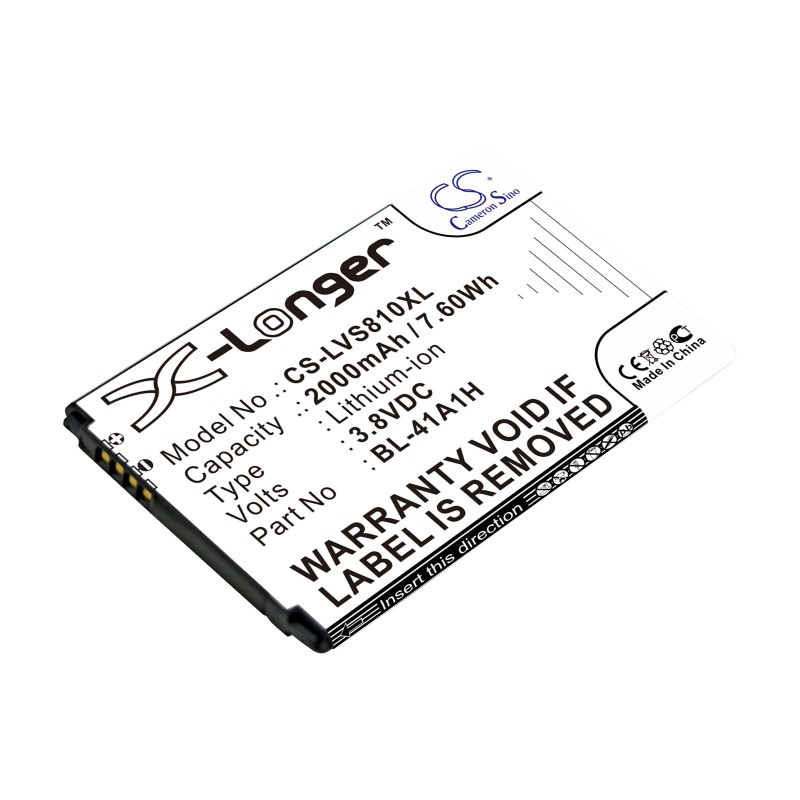 Batterie pour LG Tribute (2000 mAh/7.6 Wh, 3.8 V)