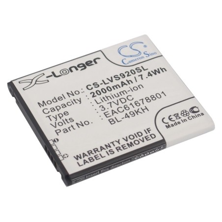 Batterie pour LG VS920 (2000 mAh/7.4 Wh, 3.7 V)