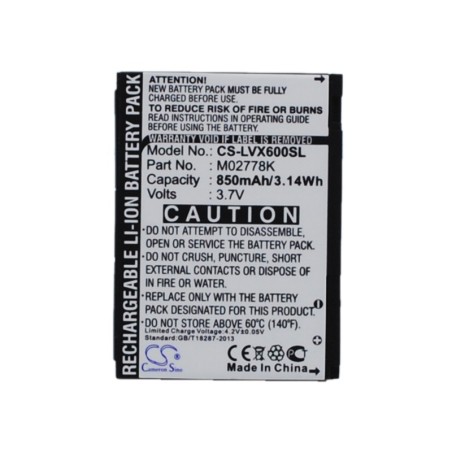 Batterie pour LG Lotus (850 mAh/3.15 Wh, 3.7 V)