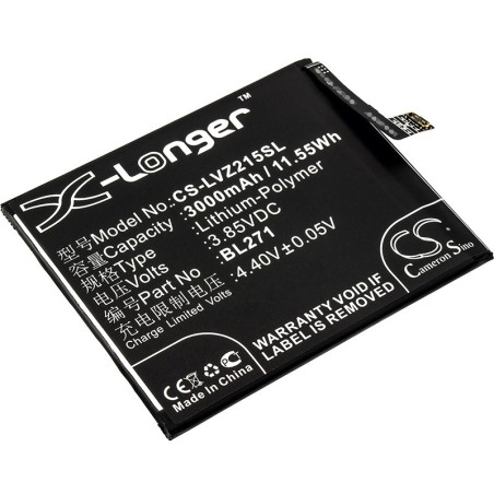 Batterie pour Lenovo BL271 (3000 mAh/11.55 Wh, 3.85 V)