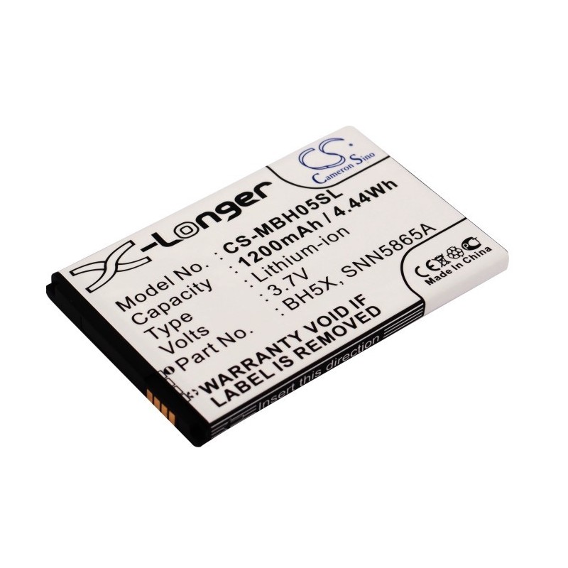 Batterie pour Motorola Shadow (1200 mAh/4.44 Wh, 3.7 V)