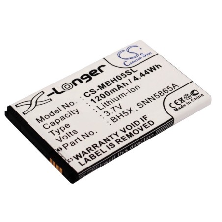 Batterie pour Motorola Shadow (1200 mAh/4.44 Wh, 3.7 V)