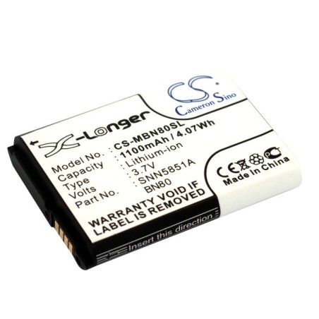 Batterie pour Motorola Backflip (1100 mAh/4.07 Wh, 3.7 V)