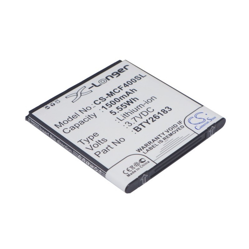 Batterie pour Mobistel BTY26183 (1500 mAh/5.55 Wh, 3.7 V)