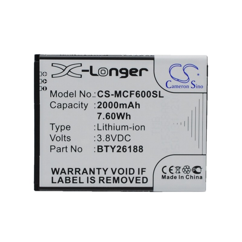 Batterie pour POSH B01-E500 (2000 mAh/7.6 Wh, 3.8 V)