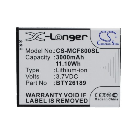 Batterie pour Mobistel BTY26189 (3000 mAh/11.1 Wh, 3.7 V)