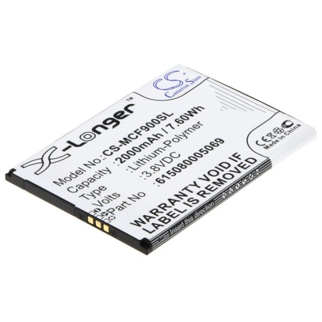 Batterie pour Mobistel F303-S (2000 mAh/7.6 Wh, 3.8 V)