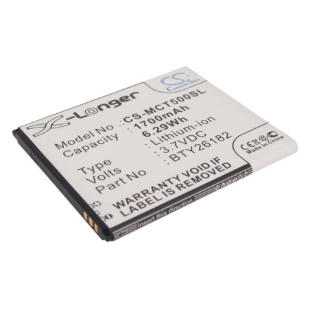 Batterie pour Mobistel MT-9201b (1700 mAh/6.29 Wh, 3.7 V)