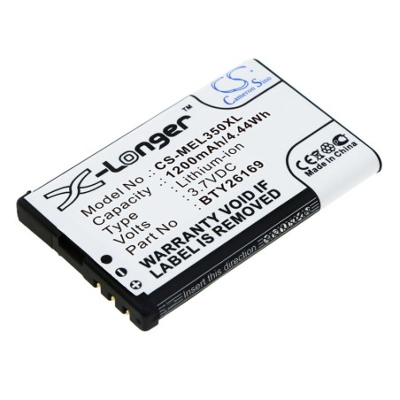 Batterie pour Elson BTY26169 (1200 mAh/4.44 Wh, 3.7 V)