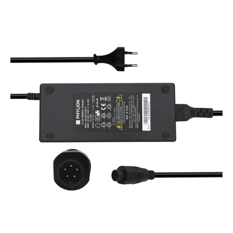 Chargeur de batterie Phylion 42V 1.8A - Connecteur 5 Broches