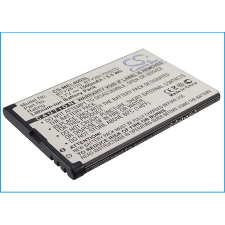 Batterie pour Mobistel BTY26170/STD (1500 mAh/5.55 Wh, 3.7 V)
