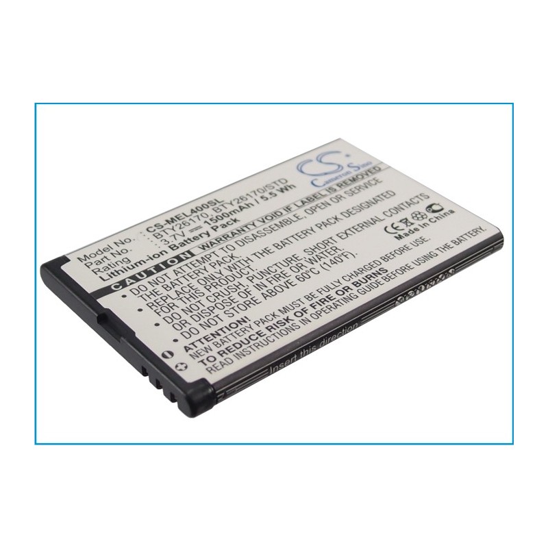 Batterie pour Elson EL400 (1500 mAh/5.55 Wh, 3.7 V)