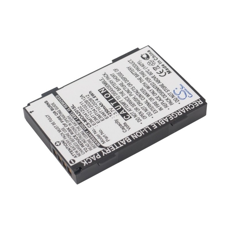 Batterie pour Mitac E3MT041202 (1250 mAh/4.63 Wh, 3.7 V)
