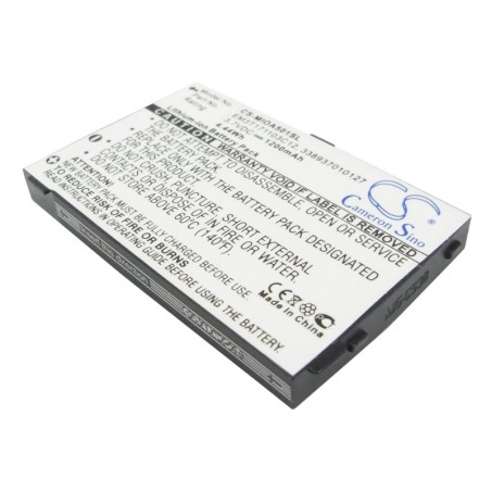 Batterie pour Mitac Mio A502 (1200 mAh/4.44 Wh, 3.7 V)