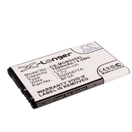 Batterie pour Motorola XT532 (1500 mAh/5.55 Wh, 3.7 V)