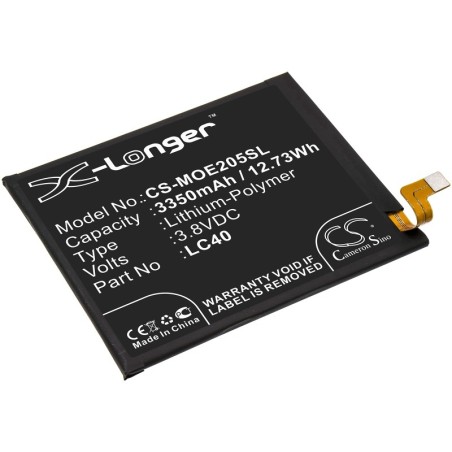 Batterie pour Motorola LC40 (3350 mAh/12.73 Wh, 3.8 V)