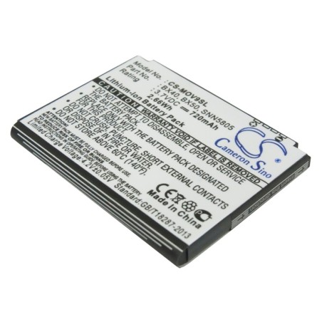 Batterie pour Motorola V8 (720 mAh/2.66 Wh, 3.7 V)