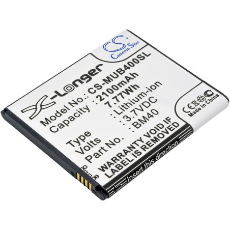 Batterie pour Xiaomi Mi2A (2100 mAh/7.77 Wh, 3.7 V)