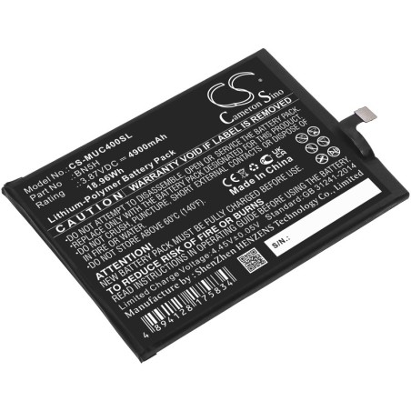 Batterie pour Redmi Note 11E 5G (4900 mAh/18.96 Wh, 3.87 V)