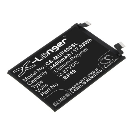 Batterie pour Poco BP49 (4400 mAh/17.03 Wh, 3.87 V)