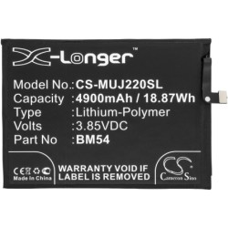 Batterie pour Redmi Note 9T (4900 mAh/18.87 Wh, 3.85 V)