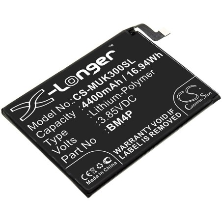 Batterie pour Redmi M2001G7AE (4400 mAh/16.94 Wh, 3.85 V)