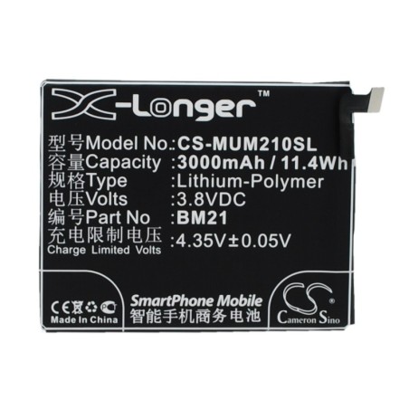 Batterie pour Xiaomi Mi Note (3000 mAh/11.4 Wh, 3.8 V)
