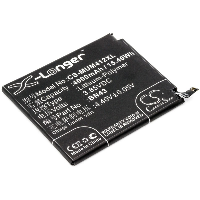 Batterie pour Xiaomi Note 4X ( China Version ) (4000 mAh/15.4 Wh, 3.85 V)