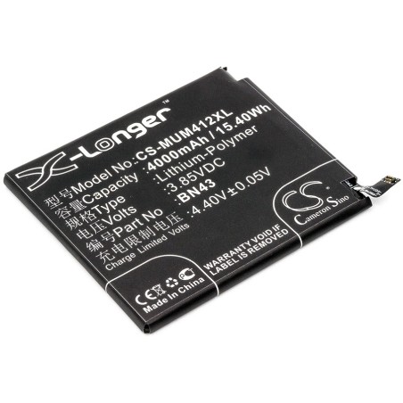 Batterie pour Xiaomi Note 4X ( China Version ) (4000 mAh/15.4 Wh, 3.85 V)