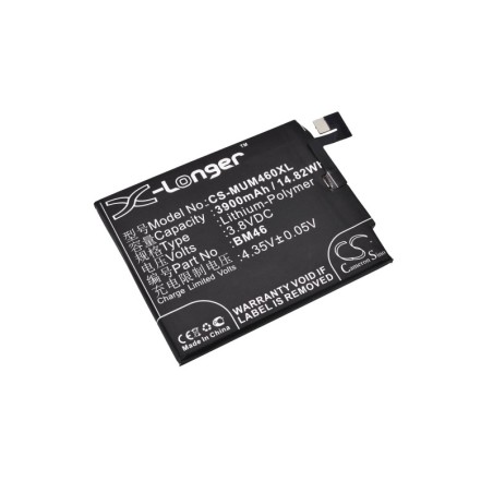 Batterie pour Xiaomi Redmi Note 3 Dual SIM (3900 mAh/14.82 Wh, 3.8 V)