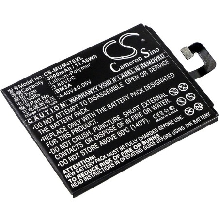 Batterie pour Xiaomi BM3A (3000 mAh/11.55 Wh, 3.85 V)