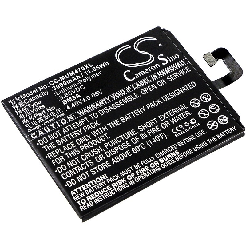 Batterie pour Xiaomi Note 3 (3000 mAh/11.55 Wh, 3.85 V)