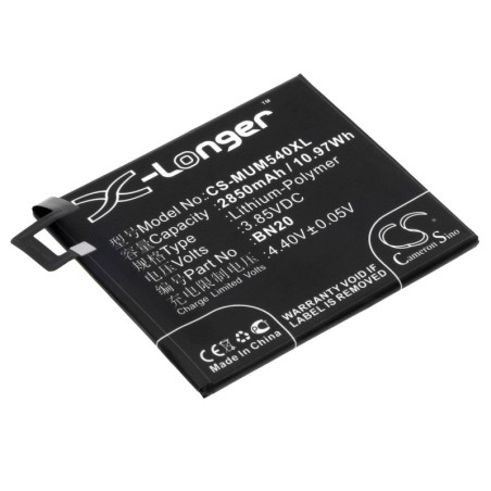 Batterie pour Xiaomi Mi 5c (2850 mAh/10.97 Wh, 3.85 V)