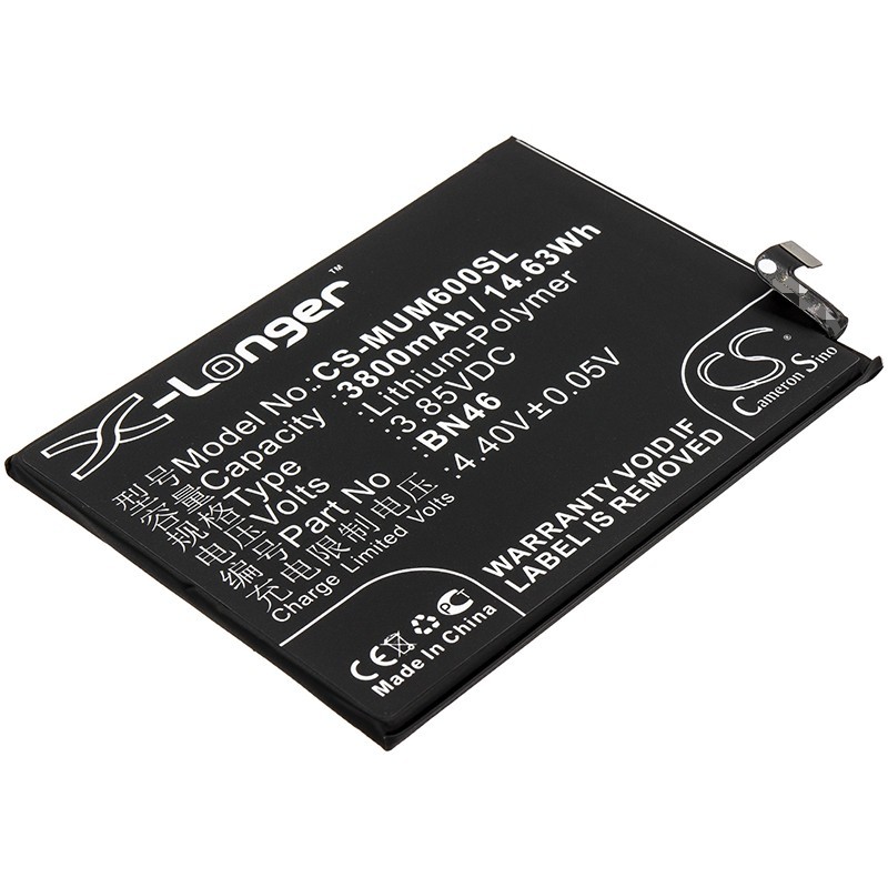 Batterie pour Redmi Note 6 (3800 mAh/14.63 Wh, 3.85 V)