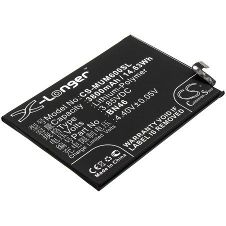 Batterie pour Redmi Note 8T (3800 mAh/14.63 Wh, 3.85 V)