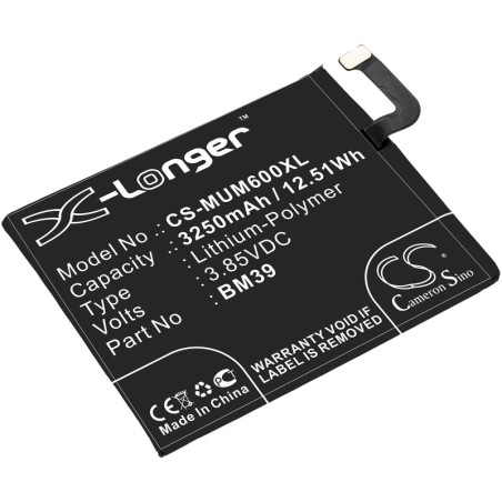 Batterie pour Redmi BM39 (3250 mAh/12.51 Wh, 3.85 V)