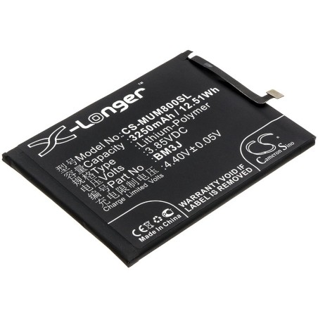 Batterie pour Xiaomi M1808D2TC (3250 mAh/12.51 Wh, 3.85 V)