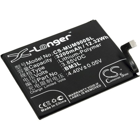 Batterie pour Xiaomi Mi 9 (3200 mAh/12.32 Wh, 3.85 V)